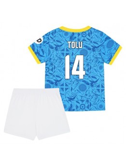 Billige Wolves Tolu Arokodare #14 Tredjedraktsett Barn 2025-26 Kortermet (+ Korte bukser)